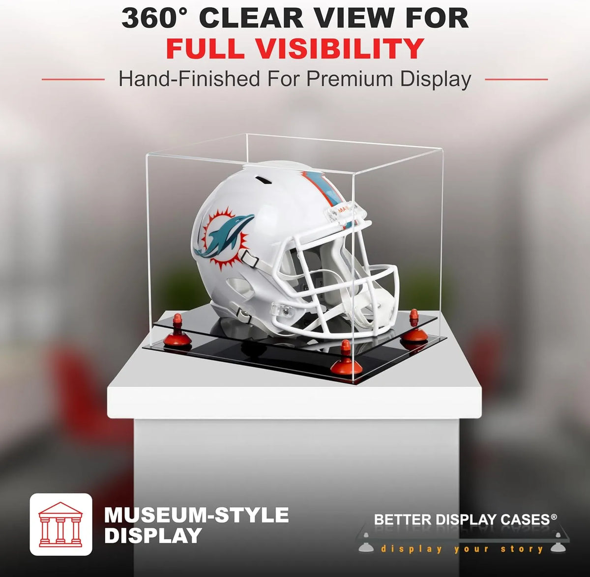 cases for football helmets Full Size Football Helmet Display Case