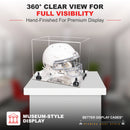 uv protected football helmet display case for sale at better display cases