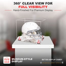 uv protected football helmet display case for sale at better display cases