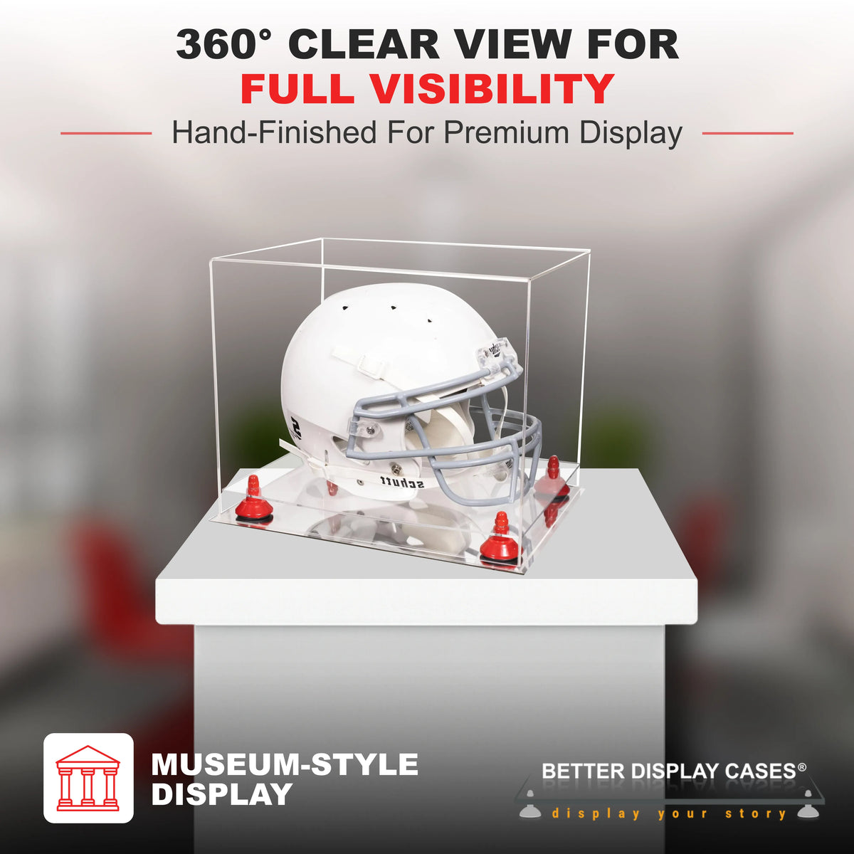 cheap football helmet cases Full Size Football Helmet Display Case