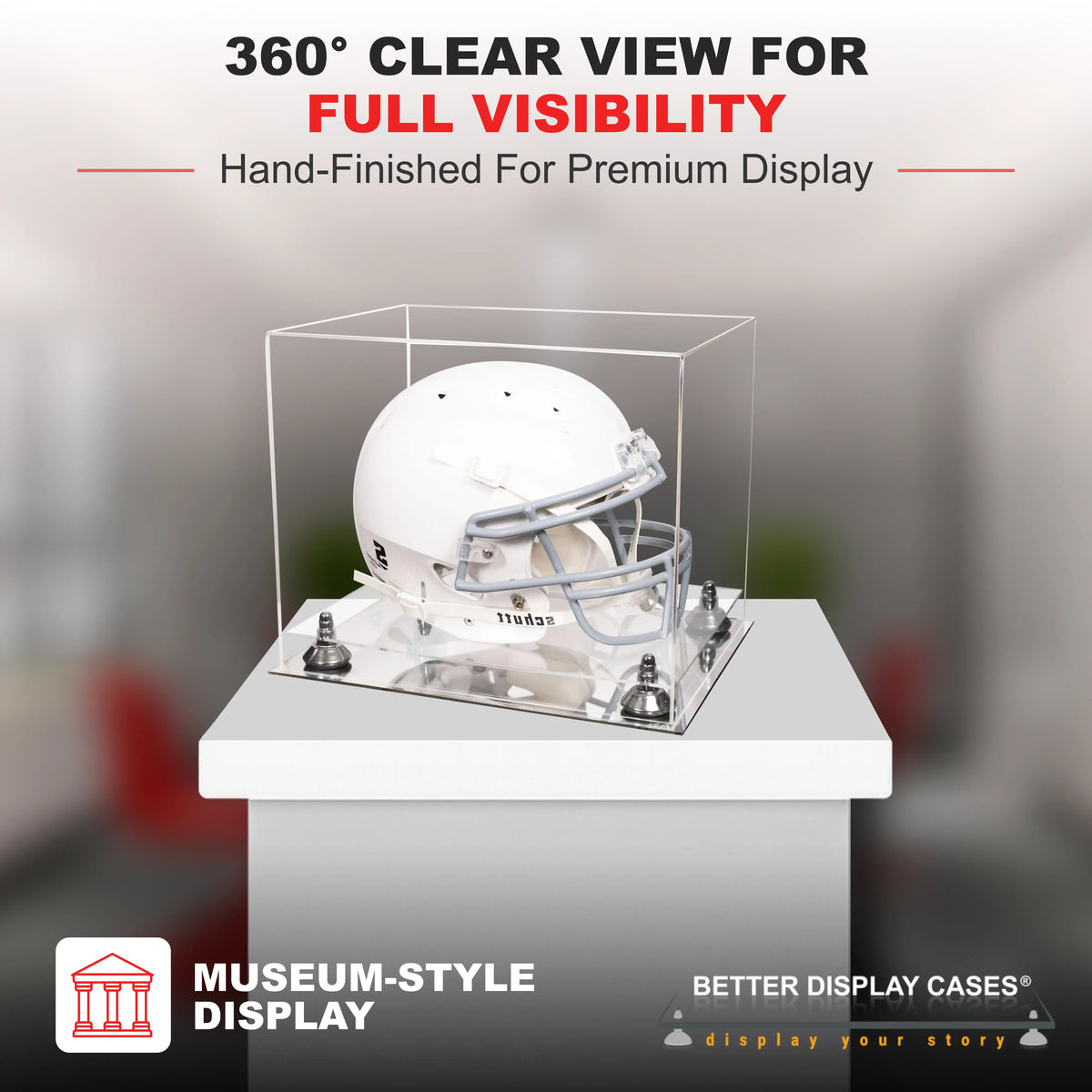 360 helmet football Full Size Football Helmet Display Case