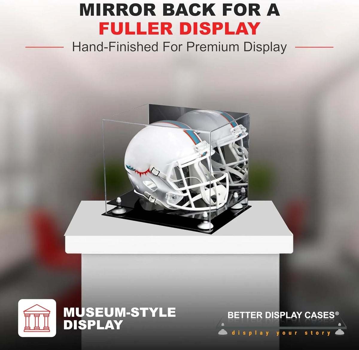 Football Helmet Display Case
