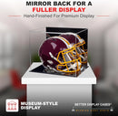 full size football helmet display case for sale at better display cases