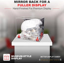 full size football helmet display case for sale at better display cases