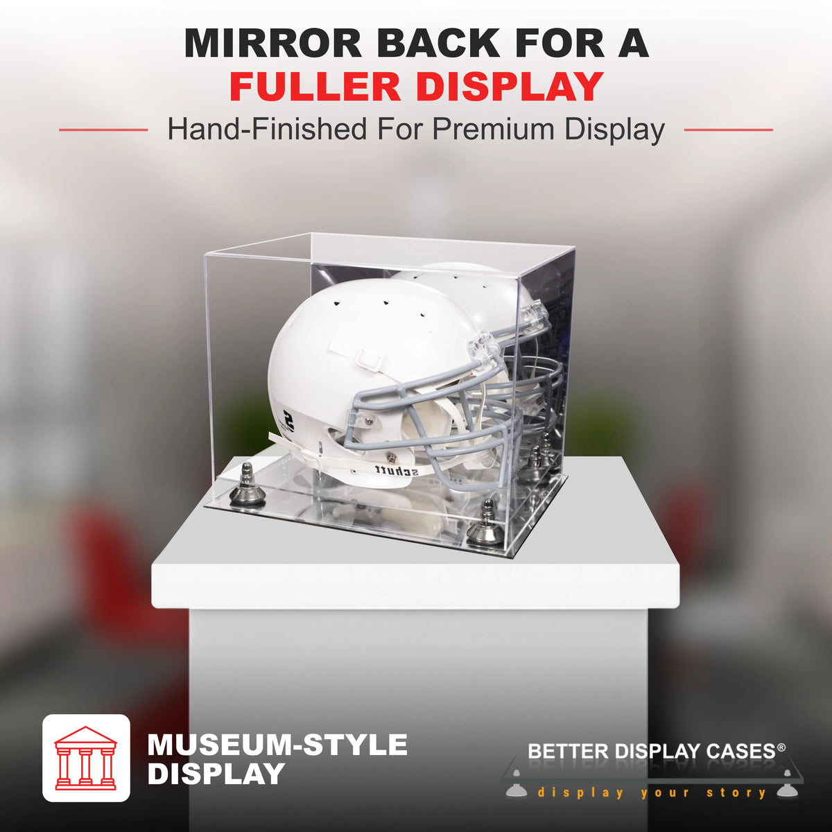 Full Size Football Helmet Display Case