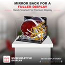 full size football helmet display case for sale at better display cases