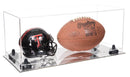 full size football and helmet display case for sale on Better Display Cases