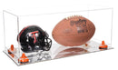 full size football and helmet display case for sale on Better Display Cases