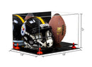 full size football and helmet display case for sale on Better Display Cases