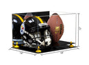 full size football and helmet display case for sale on Better Display Cases