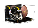 full size football and helmet display case for sale on Better Display Cases