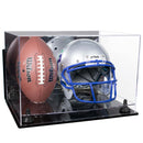 full size football and helmet display case for sale on Better Display Cases