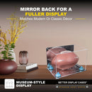 Full-Size Football Display Case Horizontal - Mirror No Wall Mounts (A004/B41)