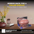 Full-Size Football Display Case Horizontal - Mirror No Wall Mounts (A004/B41)