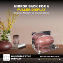 Full-Size Football Display Case Horizontal - Mirror No Wall Mounts (A004/B41)