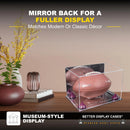 Full-Size Football Display Case Horizontal - Mirror No Wall Mounts (A004/B41)