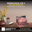 Full-Size Football Display Case Horizontal - Mirror No Wall Mounts (A004/B41)