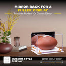 Full-Size Football Display Case Horizontal - Mirror No Wall Mounts (A004/B41)