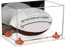 Full-Size Football Display Case Horizontal - Mirror No Wall Mounts (A004/B41)