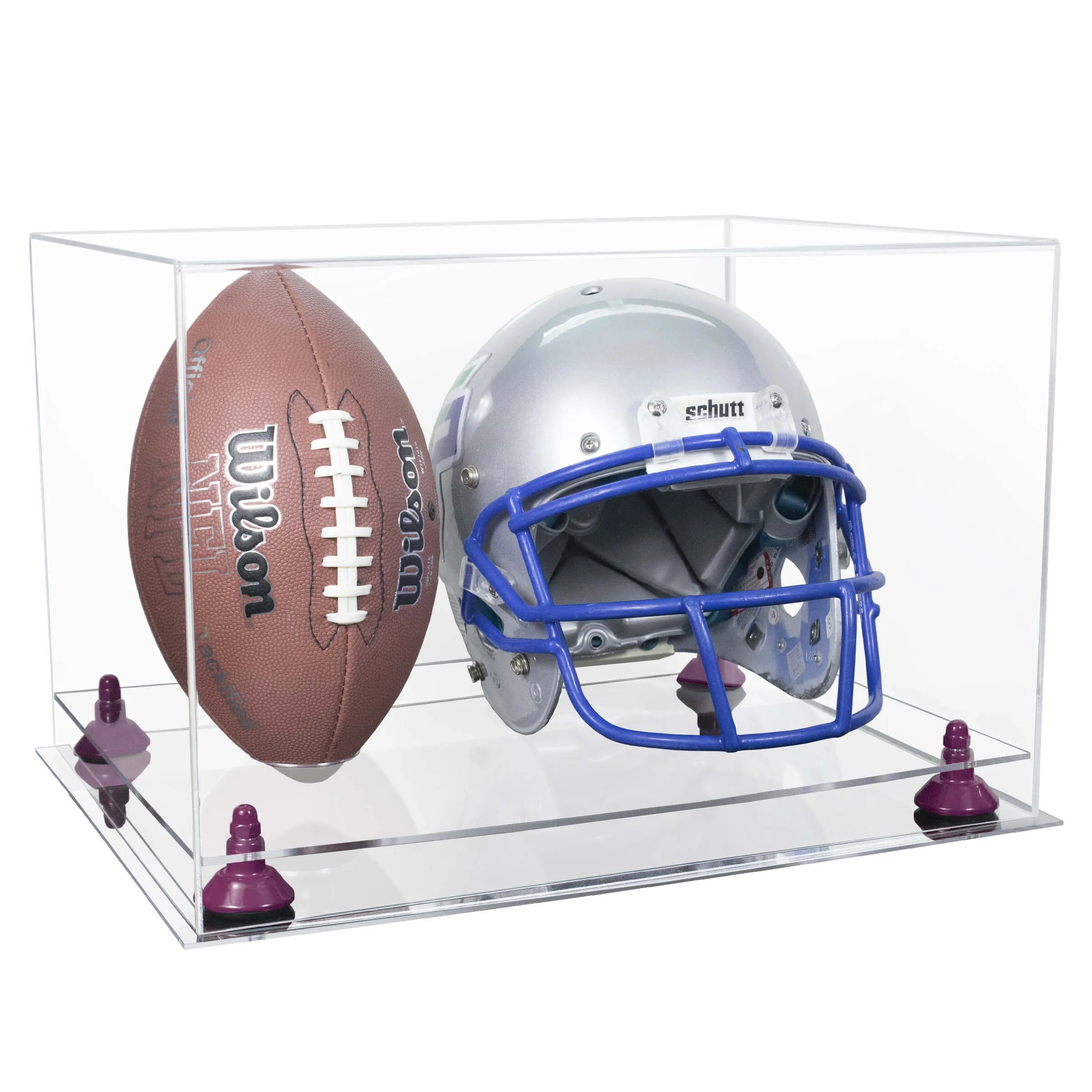 football helmet cage full size and display case Type:Knee Guards Indiamart Studds Face Shield This case is UV bucket-sports
