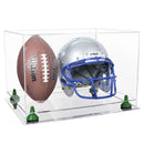 full size football helmet display case for sale at better display cases