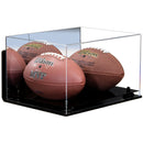 full size two football display case for sale on Better Display Cases