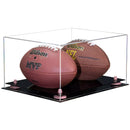 full size two football display case for sale on better display cases