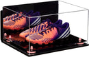 large display case for basketball shoes, socces, football for sale at better display cases