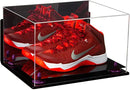 large display case for basketball shoes, socces, football for sale at better display cases