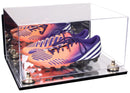 large display case for basketball shoes, socces, football for sale at better display cases