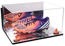 large display case for basketball shoes, socces, football for sale at better display cases