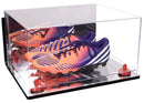 large display case for basketball shoes, socces, football for sale at better display cases