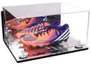 large display case for basketball shoes, socces, football for sale at better display cases