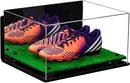 large display case for basketball shoes, socces, football for sale at better display cases