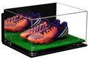 large display case for basketball shoes, socces, football for sale at better display cases