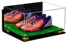 large display case for basketball shoes, socces, football for sale at better display cases