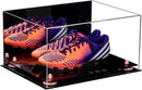 large display case for basketball shoes, socces, football for sale on Better Display Cases