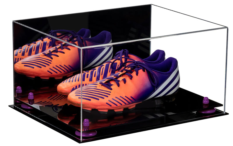 large display case for basketball shoes, socces, football for sale on Better Display Cases