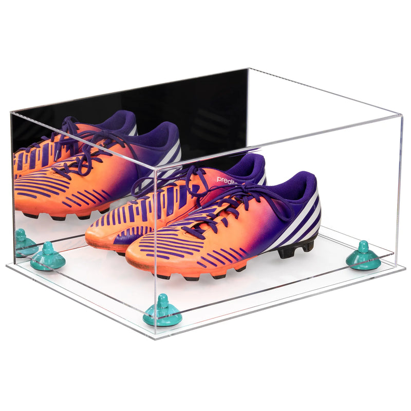 large display case for basketball shoes, socces, football for sale on Better Display Cases