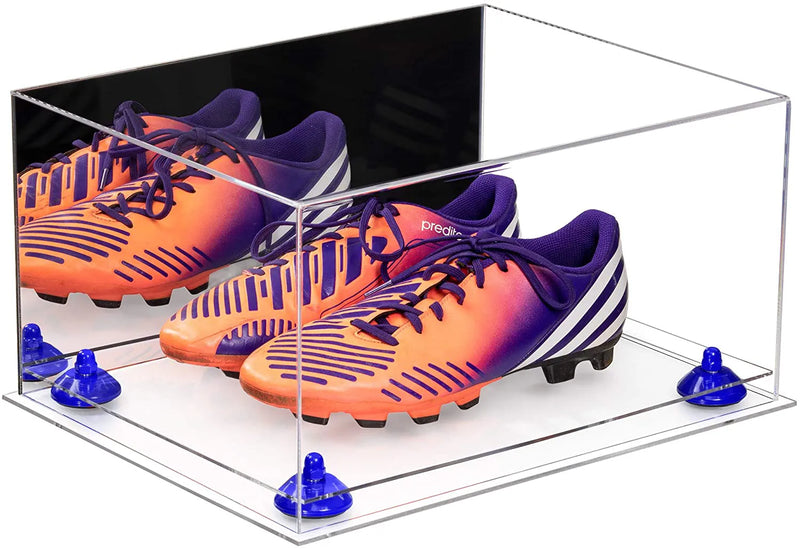 large display case for basketball shoes, socces, football for sale on Better Display Cases