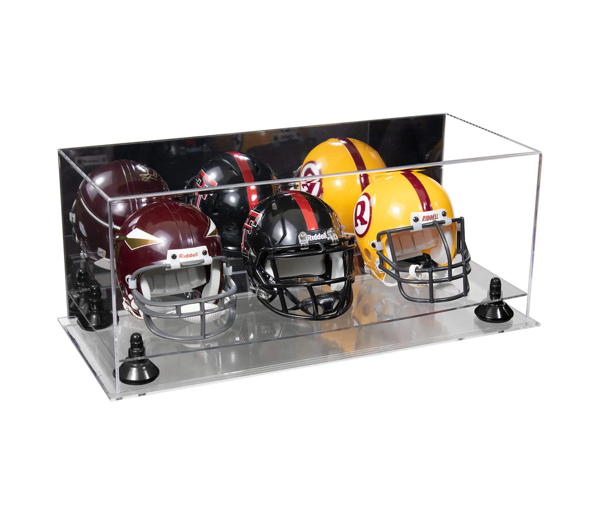 football and mini helmet case 2 or Mini with Mini Helmet Display Protective Mini Football Helmet (not Full