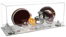 mini helmet and football display case for sale at better display cases