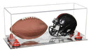 mini helmet and football display case for sale at better display cases