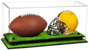 mini helmet and football display case for sale at better display cases