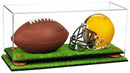 mini helmet and football display case for sale at better display cases