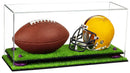 mini helmet and football display case for sale at better display cases