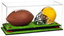 mini helmet and football display case for sale at better display cases
