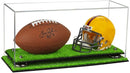 mini helmet and football display case for sale at better display cases