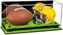 mini helmet and football display case for sale at better display cases