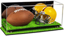 mini helmet and football display case for sale at better display cases